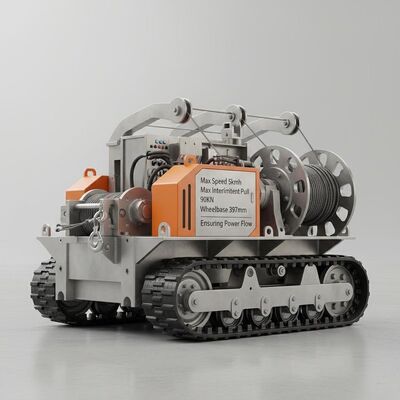 حداکثر سرعت 5 کیلومتر در ساعت تجهیزات خط انتقال مجهز به حداکثر کشش متناوب 90KN و فاصله چرخ 397 میلی متر که جریان قدرت را تضمین می کند