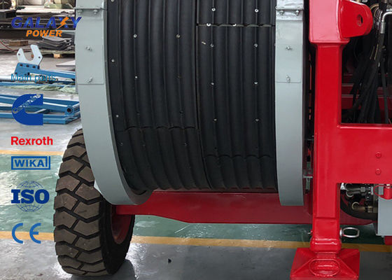 تجهیزات کشش هیدرولیک موتور کامینز 77 کیلو وات 103 اسب بخار حداکثر کشش متناوب 2x45 / 1x90kN تجهیزات رشته ای