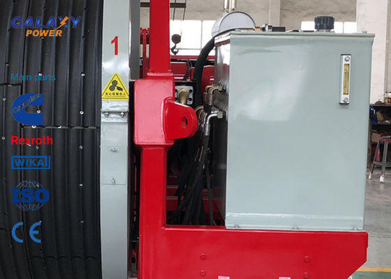 تجهیزات کشش هیدرولیک موتور کامینز 77 کیلو وات 103 اسب بخار حداکثر کشش متناوب 2x45 / 1x90kN تجهیزات رشته ای