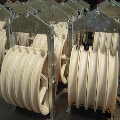 پنج نایلون چرخ 508x75 mm هادی بسته نرم افزاری Stringing Poleley Block