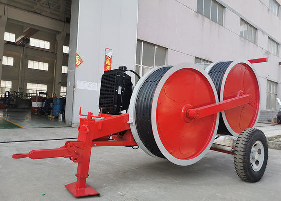 5km / H 40KN 1500mm چرخ سیم سیم کش کننده کابل هیدرولیک چرخ