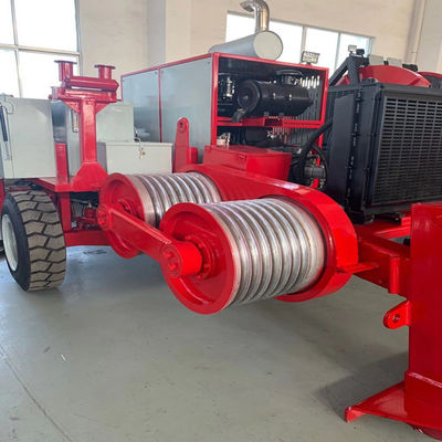 کشیدن 330KV ADSS Cable 8 Grooves 90KN Power Line Stringing Equipment