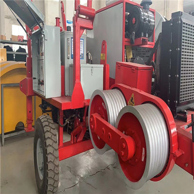 تجهیزات رشته ای کشش کابل Diesel Bull-Wheel 6Ton SA-QY60